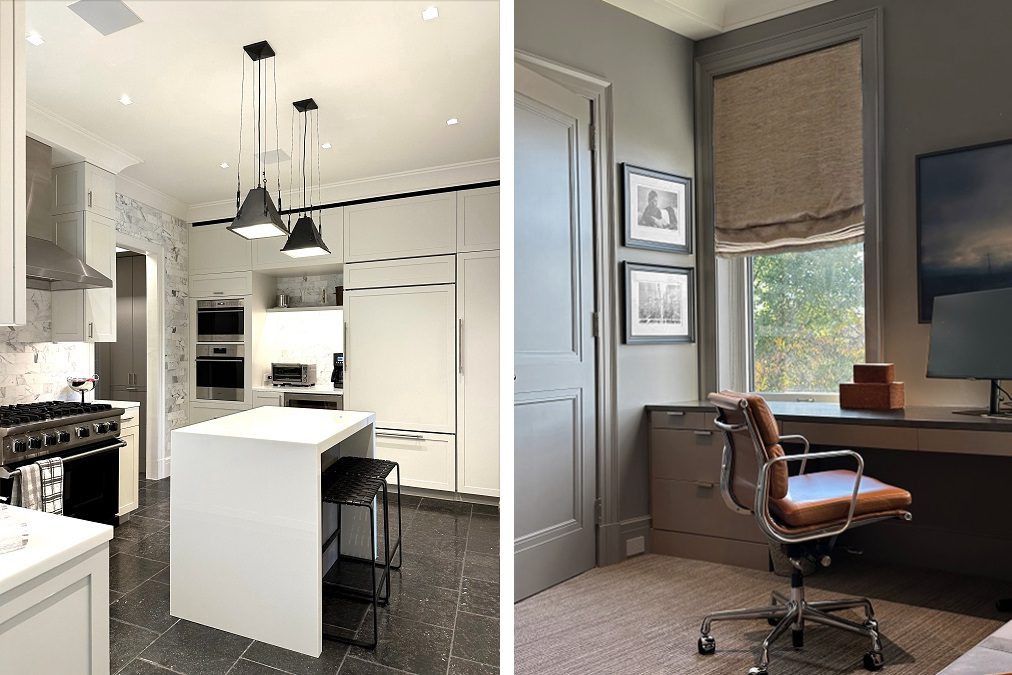 Kitchen of Pre-war Co-op Apartment REnovation on Fifth Avenue in New York City by Mark Holmquist Architect